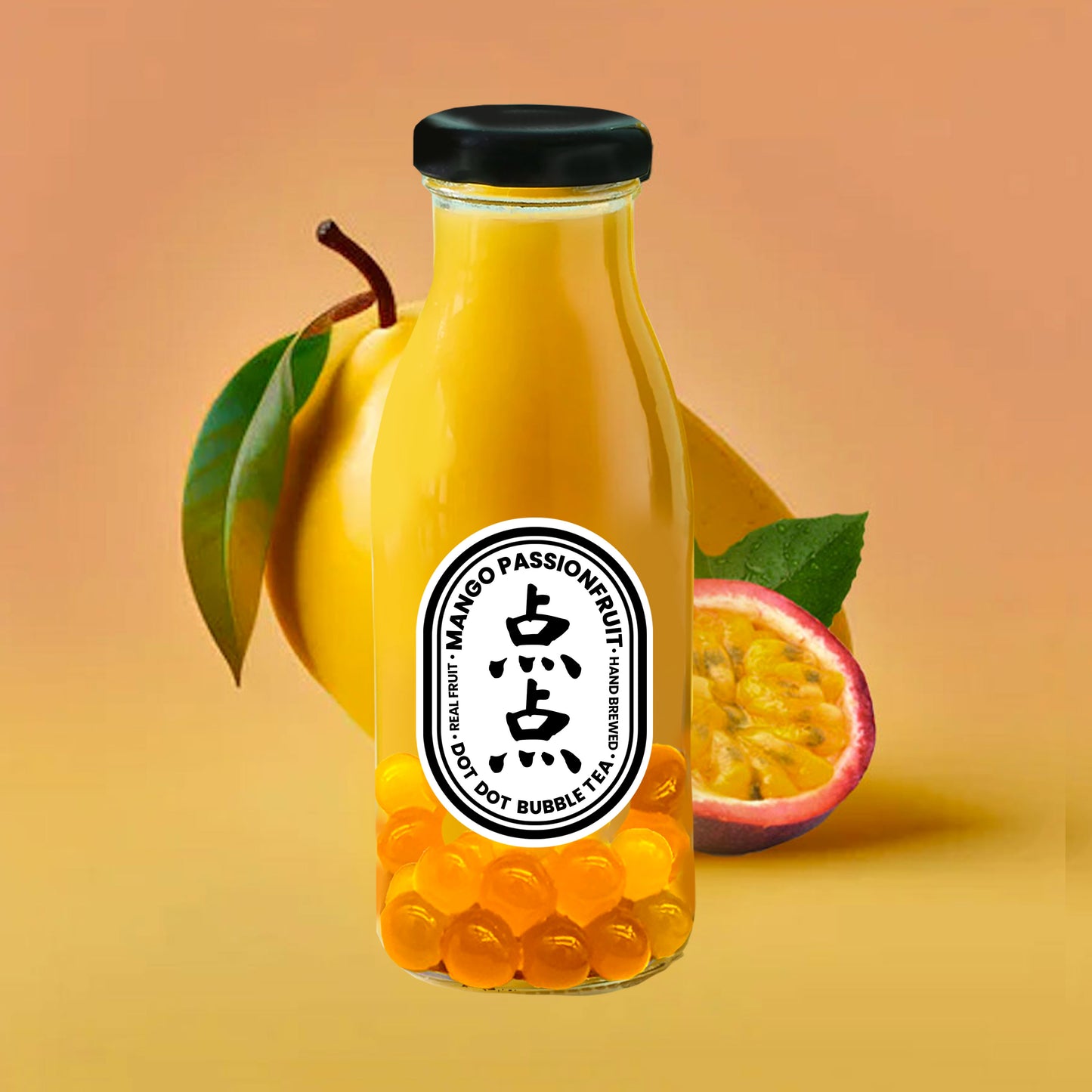 Mango Passionfruit Bubble Tea